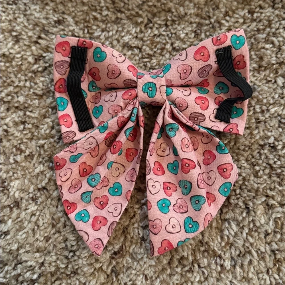 Maca Bates Pet Collar and Bow Tie Set Size XL